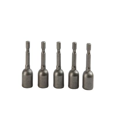 12mm*48mm*5PC CRV Magnético Nbut Driver Set con acabado natural y tamaño de la unidad de 1/4 de pulgada