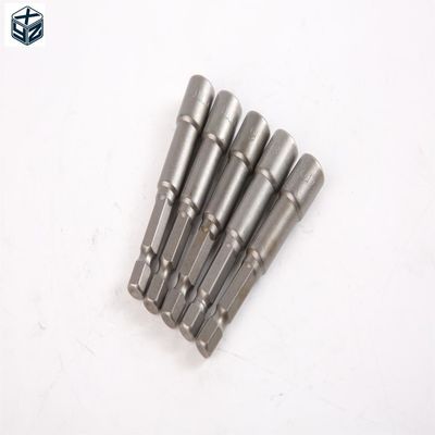 6mm*65mm*5PC CRV Material 6.35 Conjunto de conductores de tuercas magnéticas hexagonales para apretar con precisión