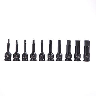 Conjunto de toma de impacto hexagonal H5 para reparación de automóviles duraderos 1 1/2in, 3/4in, 1/2in, 3/8in