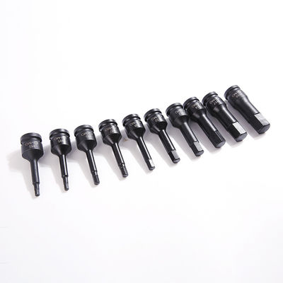 Conjunto de toma de impacto hexagonal H5 para reparación de automóviles duraderos 1 1/2in, 3/4in, 1/2in, 3/8in