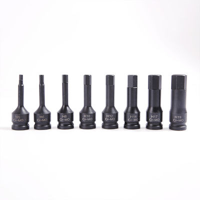 Dispositivo negro de fosfato de acabado H5 hex impact socket conjunto hecho de material CR-MO