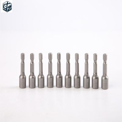 6.35 hexágono 8mm * 42mm * 10PC CRV controlador de tuerca magnética Conjunto con fuertes características magnéticas