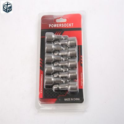 1/4 de pulgada tamaño de la unidad CRV Material 6.35 hexágono 9mm * 42mm * 10PC fuerte set de conductor de nuez magnética