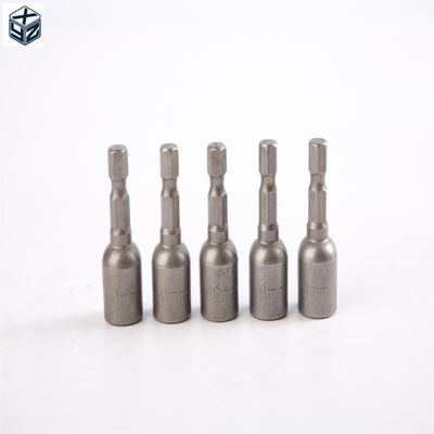 Material CRV 6.35 Hexágono 10mm*42mm*10PC controlador de tuerca magnética conjunto para fuerte magnético