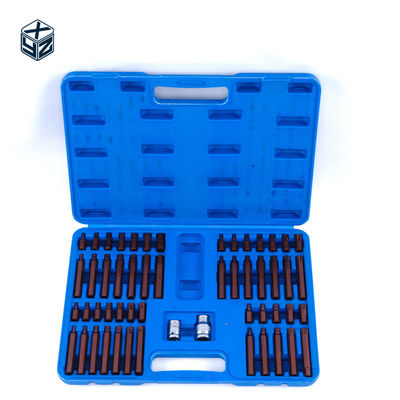 S2 Mecanizado de precisión de aleación de acero 54pcs de plástico de caja de bits para 3/8in tamaño de la unidad
