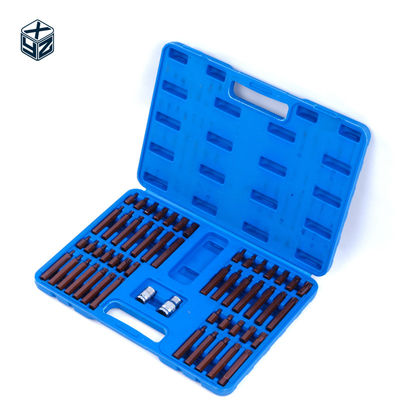 S2 Mecanizado de precisión de aleación de acero 54pcs de plástico de caja de bits para 3/8in tamaño de la unidad