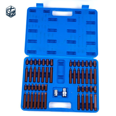 S2 Mecanizado de precisión de aleación de acero 54pcs de plástico de caja de bits para 3/8in tamaño de la unidad