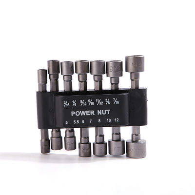 CRV 14pcs destornillador de tornillo conductor de toma de corriente de bit conjunto de tuercas conductor conjunto para perforar herramienta manual