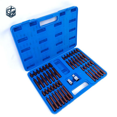 S2 Mecanizado de precisión de aleación de acero 54pcs de plástico de caja de bits para 3/8in tamaño de la unidad