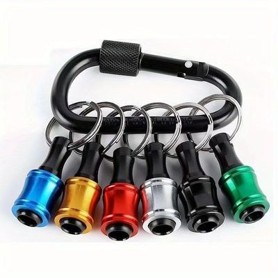 Finish de óxido negro 6pcs de liberación rápida 1/4 de pulgada de eje hexagonal de conductor de tornillo de bit de porta llaves