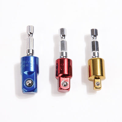 1/4' 54MM 3/8' 56MM 1/2' 59MM Cromo CRV Vanadio Colorido Conjunto de Adaptador de Enchufe Universal