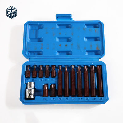 30 mm 75 mm S2 T tipo 15 piezas de caja de plástico de precisión de mecanizado de bits de conjunto para Muliti-propósito