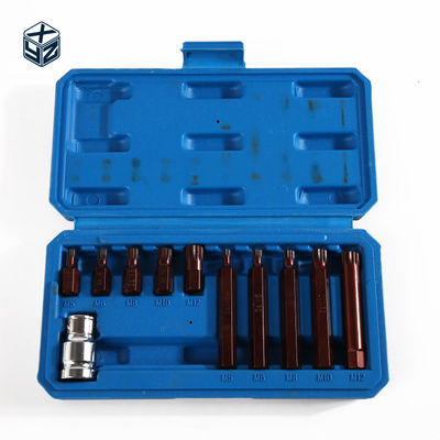 11pcs S2 M Tipo de aleación de acero conjunto de herramientas de mano de grado industrial para soporte personalizado