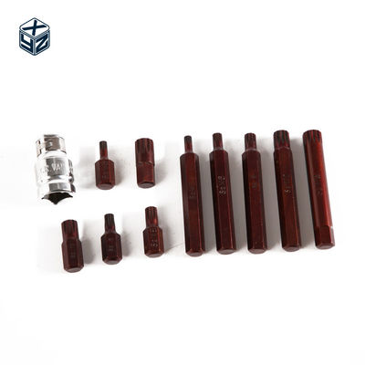 11pcs S2 M Tipo de aleación de acero conjunto de herramientas de mano de grado industrial para soporte personalizado