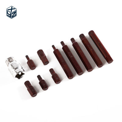 11pcs S2 M Tipo de aleación de acero conjunto de herramientas de mano de grado industrial para soporte personalizado