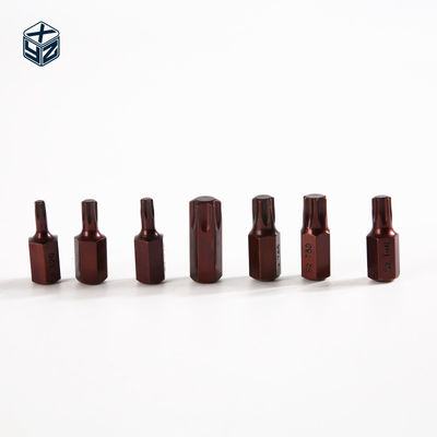 Grado industrial 40 piezas con material rojo S2 y caja de plástico de acabado natural