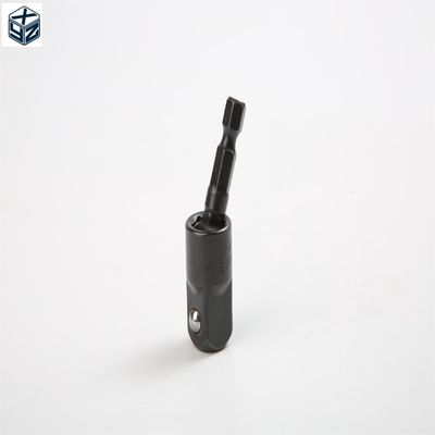 CRV Adaptador de toma de corriente universal de acero cromino negro con paquete de ampollas