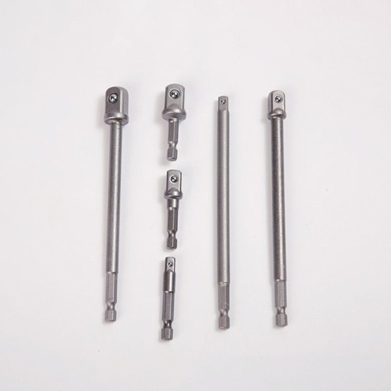 Material CRV Plata 1/4'' 150MM 6&quot; 2&quot; Adaptador de toma de corriente Conjunto de herramientas manuales / eléctricas Compatibles