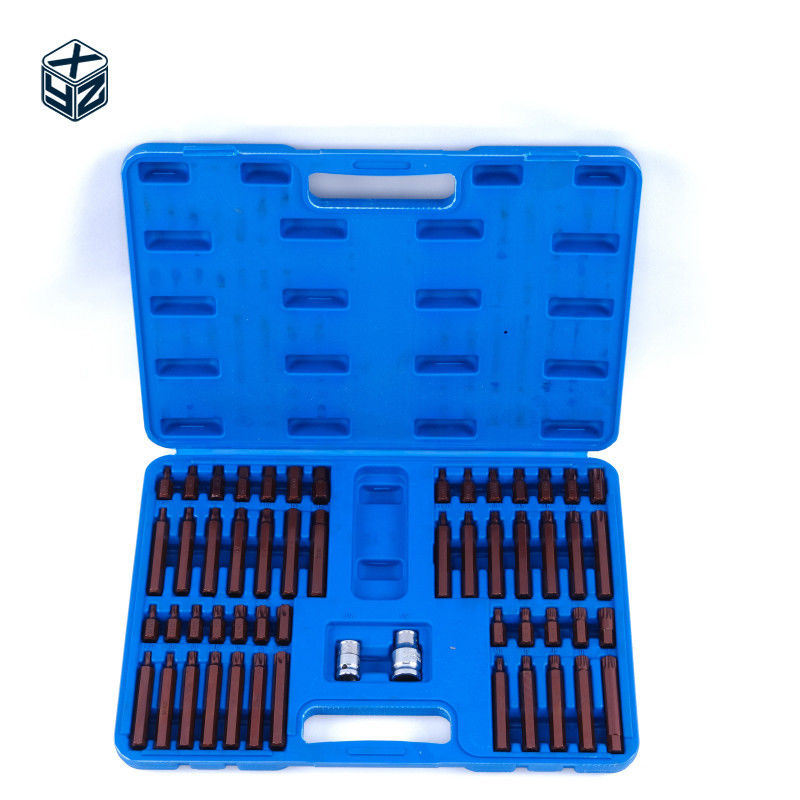 S2 Mecanizado de precisión de aleación de acero 54pcs de plástico de caja de bits para 3/8in tamaño de la unidad