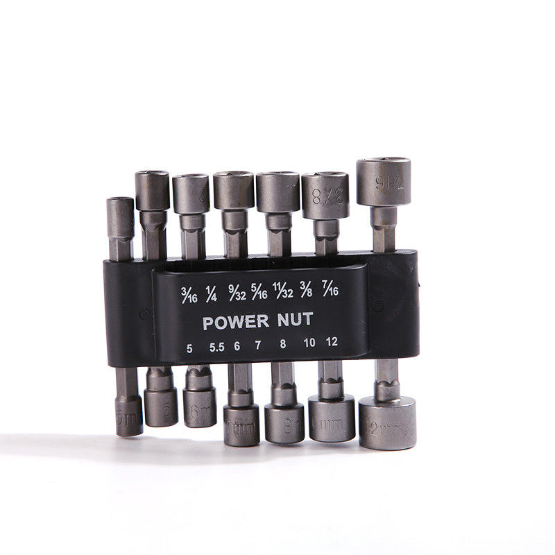 CRV 14pcs destornillador de tornillo conductor de toma de corriente de bit conjunto de tuercas conductor conjunto para perforar herramienta manual