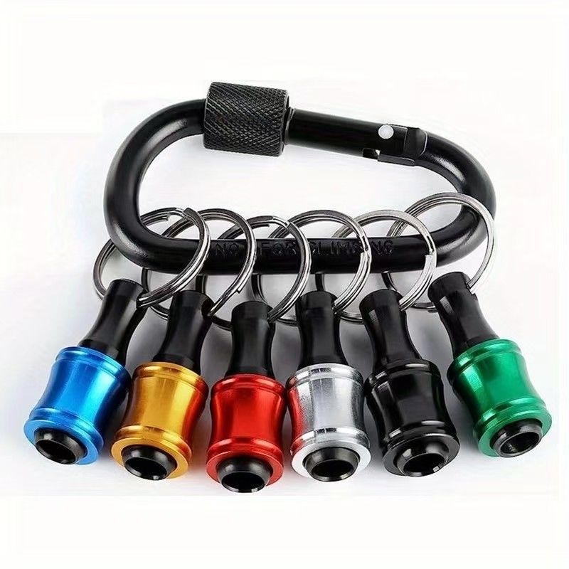 Finish de óxido negro 6pcs de liberación rápida 1/4 de pulgada de eje hexagonal de conductor de tornillo de bit de porta llaves