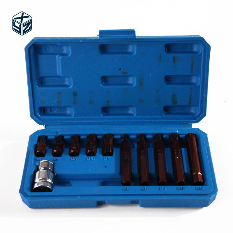 11pcs S2 M Tipo de aleación de acero conjunto de herramientas de mano de grado industrial para soporte personalizado
