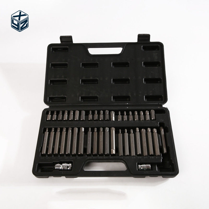 41pcs de caja de plástico para herramientas de alta precisión CRV aleación de acero grado industrial