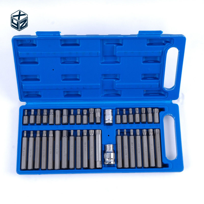 40pcs Cajas de plástico de precisión de mecanizado de piezas de juego de material CRV para herramientas manuales industriales