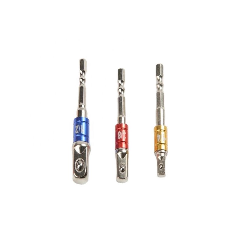CRV acero cromo vanadio plata 1/4' 54' MM adaptador de toma de corriente universal establecido para duradero